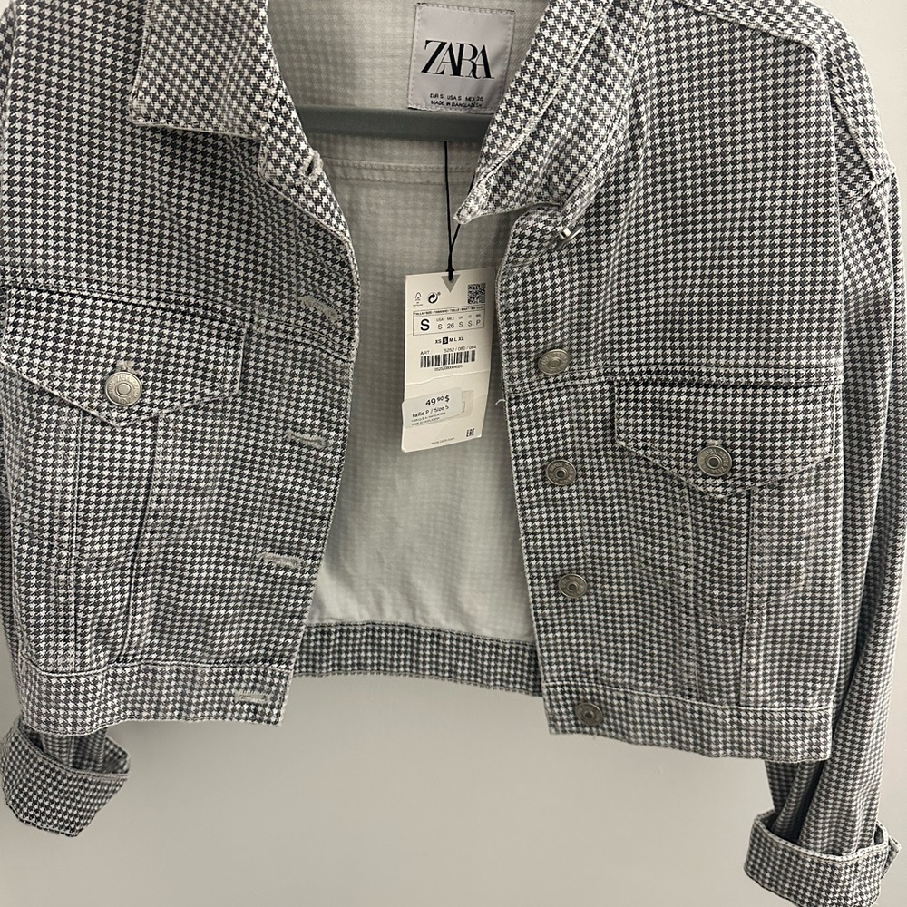 Zara Women's Houndstooth Jacket